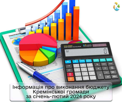 Інформація про виконання бюджету Кремінської ТГ за січень-лютий 2024 року
