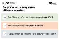 Міністерство освіти і науки України запускає гарячу лінію «Школа офлайн»